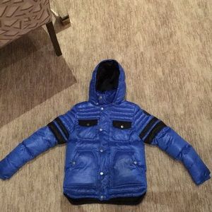 Boys Diesel blue puffer coat